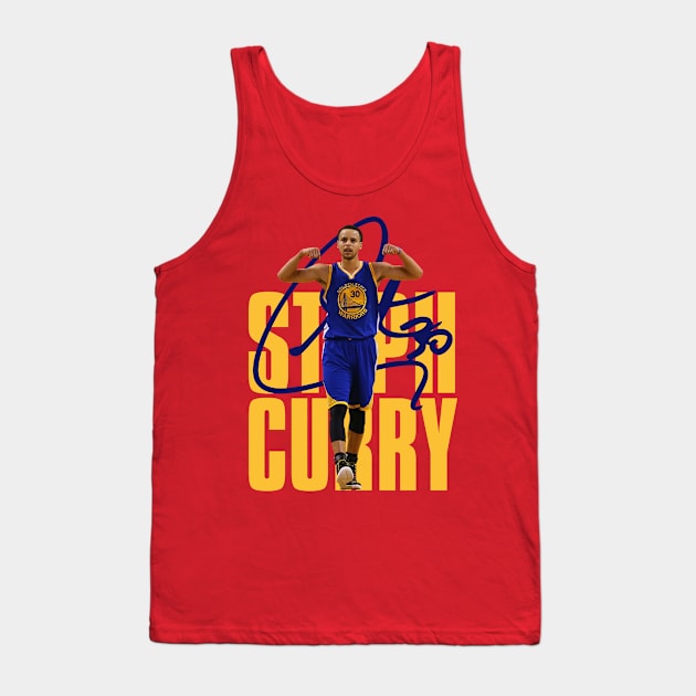 Steph Curry - Golden State Warriors Tank Top by Litaru